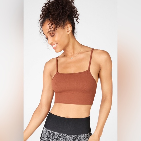 Fabletics Kinsley Square Neck Seamless Knit Bra - Picture 1 of 3